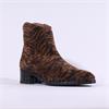 Wonders Bonjour Low Heel Ankle Boot - Brown Zebra